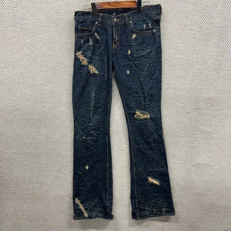 [BUNJANG] Calvin Klein Distressed Denim Jeans 27 / 캘빈클라인 디스트로이드진 데님 청바지 27 D08295