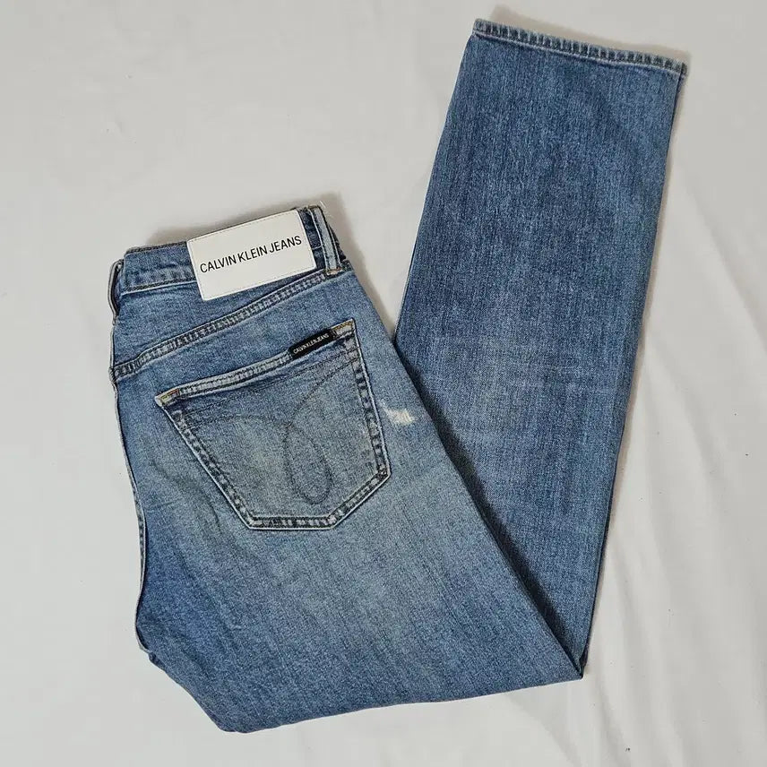 [BUNJANG] Calvin Klein Jeans Premium Denim Pants Italian Selvage Spandex Jeans Size 32 / 캘빈클라인 진스 프리미엄 데님팬츠 이탈리안 셀비지 스판 진 32