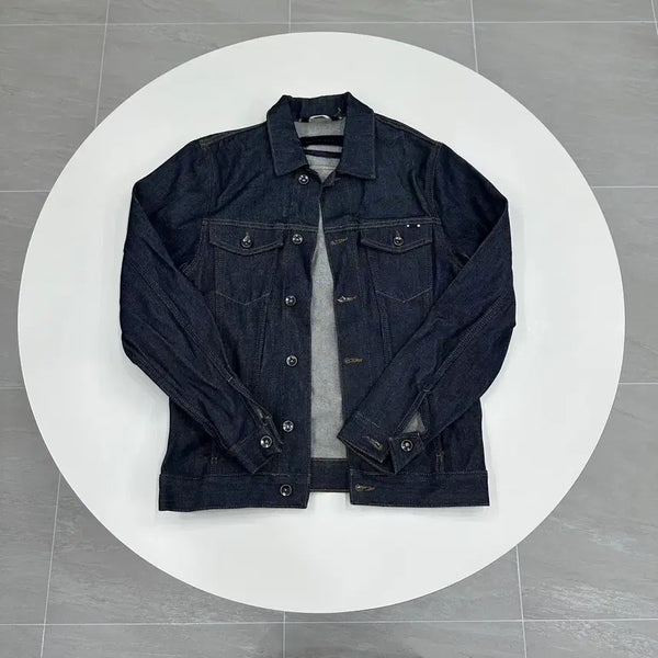 [BUNJANG] Zara Men's Selvedge Denim Trucker Jacket M / 자라 맨즈 포켓 절개 셀비지 데님 트러커자켓 M 95