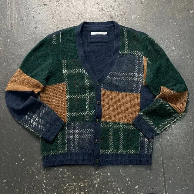 [BUNJANG] Patchwork Cardigan - Series 100 / 100 시리즈 패치워크 가디건
