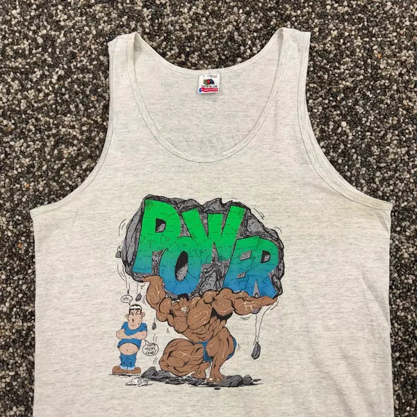 [BUNJANG] Fruit of the Loom 90s Muscle Tank Top Sleeveless Made in USA (L) / [L] 90s 프룻오브더룸 머슬 탱크탑 슬리브리스 made in USA