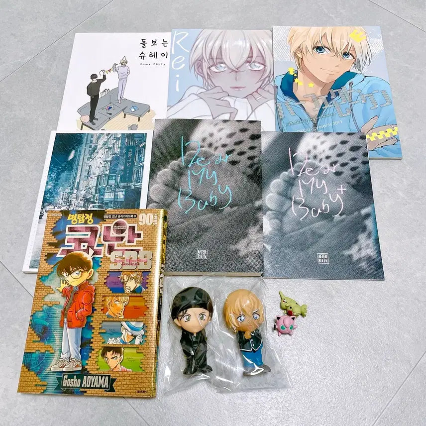 [BUNJANG] Detective Conan Akai Shuichi x Amuro Tooru (AkaiAmuro) Fanbook & Figure Bundle / 코난 아카아무 회지 소설 만화책 소프비 피규어 아카이 아무로 후루야