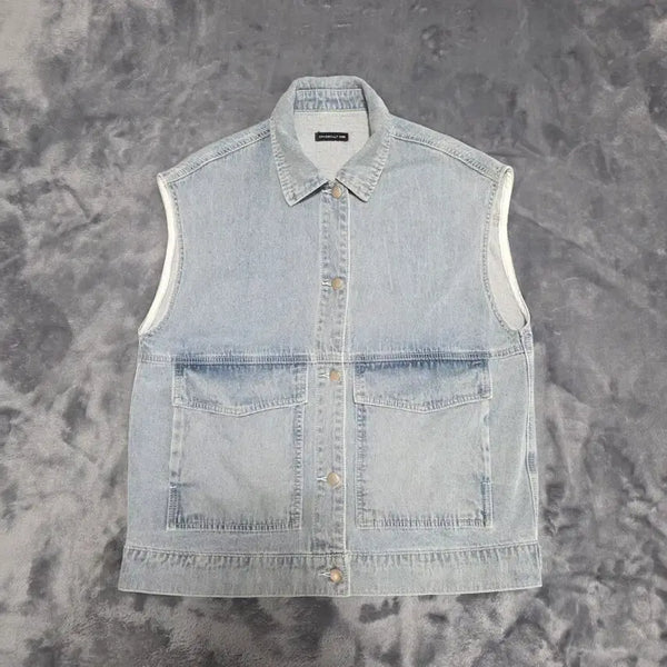 [BUNJANG] CHASE CULTURE Women's Denim Vest / (F)여성 체이스컬트 데님 베스트