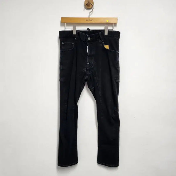 [BUNJANG] Dsquared2 Biker Jeans Black Denim Pants Size 46 / 디스퀘어드 바이커진 블랙 청바지 데님팬츠 46사이즈 (E72-1)