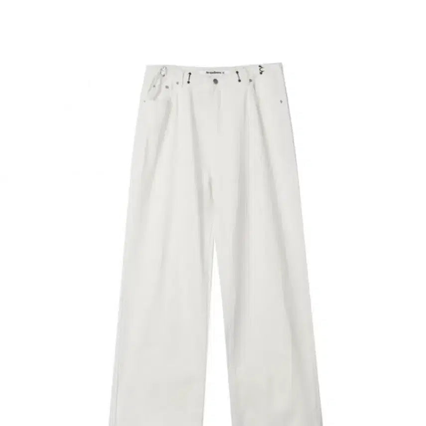 [BUNJANG] UrbanDress Buckle Wide Denim Pants Cream / BUCKLE WIDE DENIM PANTS CREAM