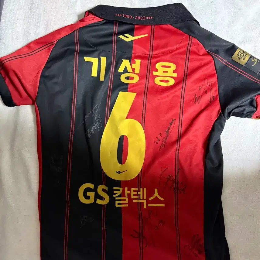 [BUNJANG] FC Seoul 2023 Season Home Ki Sung-yueng Full Name & Number Set + Dal-sun Patch - Player Autographs / Fc서울 23시즌 홈 기성용 풀마킹 + 이달선 패치 / 선수단 사인