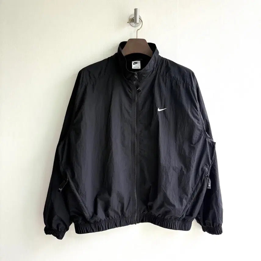 [BUNJANG] Nike NRG Solo Swoosh Woven Track Jacket Black / 나이키 NRG 솔로스우시 우븐 트랙자켓 블랙