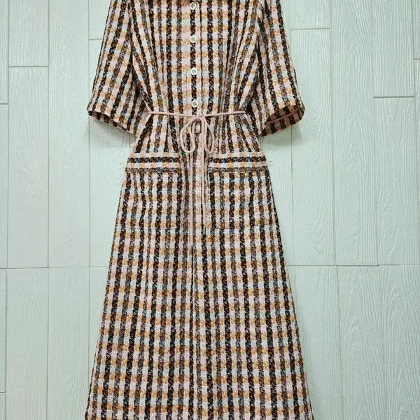 [BUNJANG] Summer Tweed Long Dress / 여름트위드 롱원피스