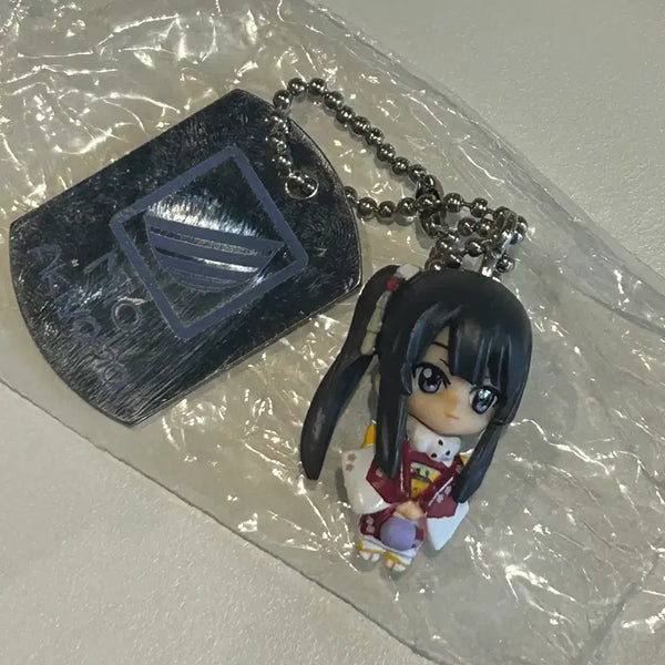 [BUNJANG] K-On! Mio Akiyama Classic Kimono Figure Metal Keychain Gacha / 케이온 고전 미오 기모노 피규어 메탈 키링 가챠