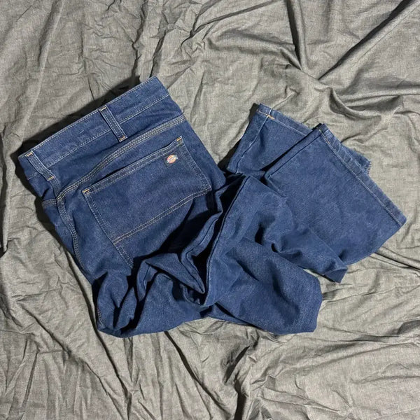 [BUNJANG] Dickies FLEX Carpenter Pants Relaxed Fit Straight Leg Blue Denim Size 34x34 / Dickies FLEX Carpenter Pants Sz 34X34