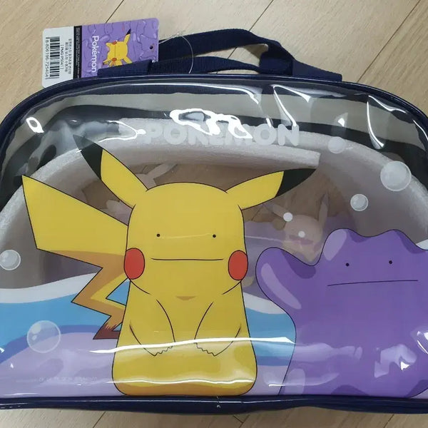 [BUNJANG] Pokemon Metamon (Ditto) Boston Swim Bag - Pikachu Transformation / 포켓몬스터 피카츄로 변신한 메타몽 보스턴 수영가방