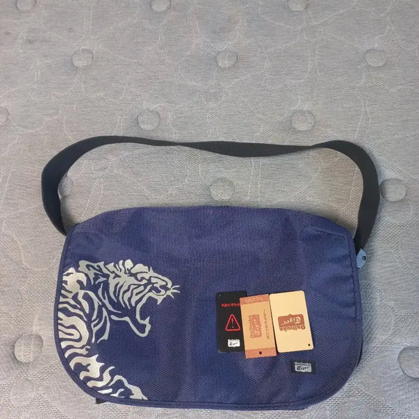 [BUNJANG] Onitsuka Tiger Tiger Logo Messenger Bag Navy / 오니츠카타이거 타이거 로고 메신저백 네이비