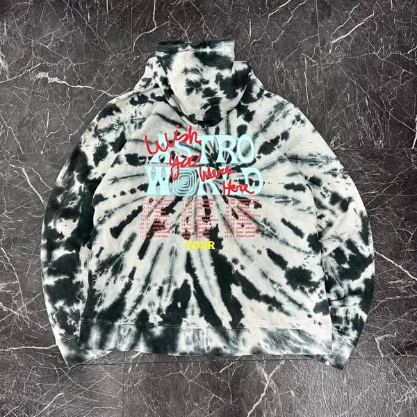 [BUNJANG] Travis Scott No Bystanders World Tour Tie-Dye Hoodie XL / 트레비스 스캇 No Bystanders 월드투어 타이다이 후디