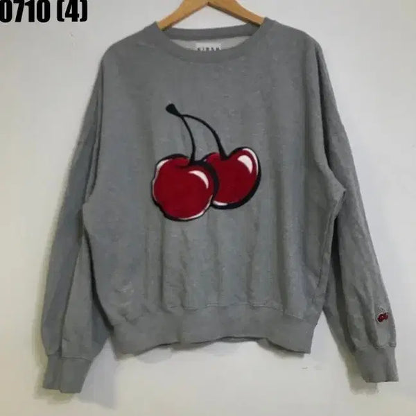 [BUNJANG] Kirsh Cherry Sweatshirt Grey Size 1 / 키르시 맨투맨 그레이 체리 1 0710