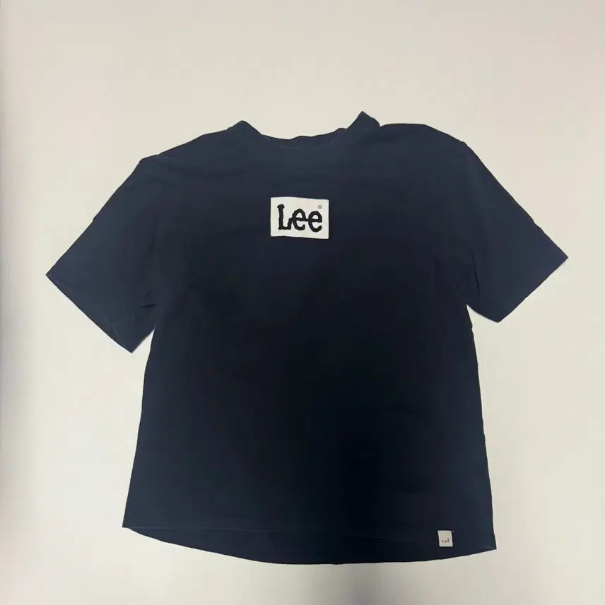 [BUNJANG] Lee Black Box Spell Logo Short Sleeve T-Shirt / 여성 Lee 리 박스 스펠로고 반팔 티셔츠 M 블랙