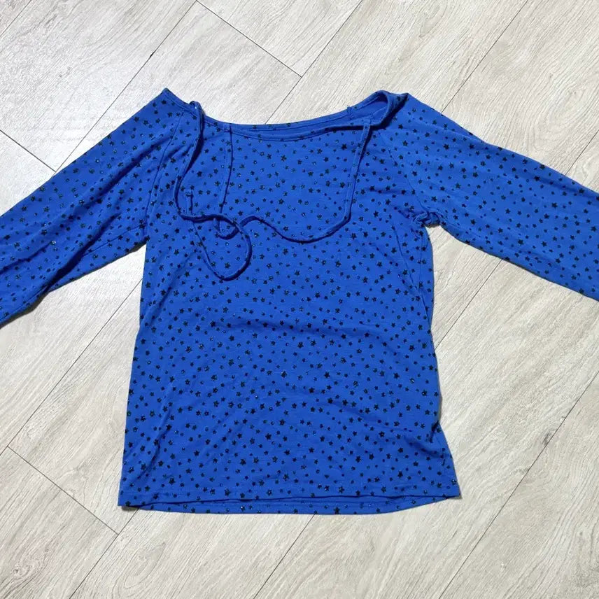 [BUNJANG] Jigushop Vintage Glitter Star 7-Sleeve T-Shirt / 지구샵 빈티지 글리터 별 7부티