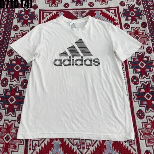 [BUNJANG] Adidas Logo Short Sleeve T-Shirt White / 아디다스 로고 반팔 티셔츠 화이트