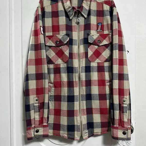 [BUNJANG] Harley-Davidson Plaid Shirt Jacket / 할리데이비슨 플래드 셔츠 자켓
