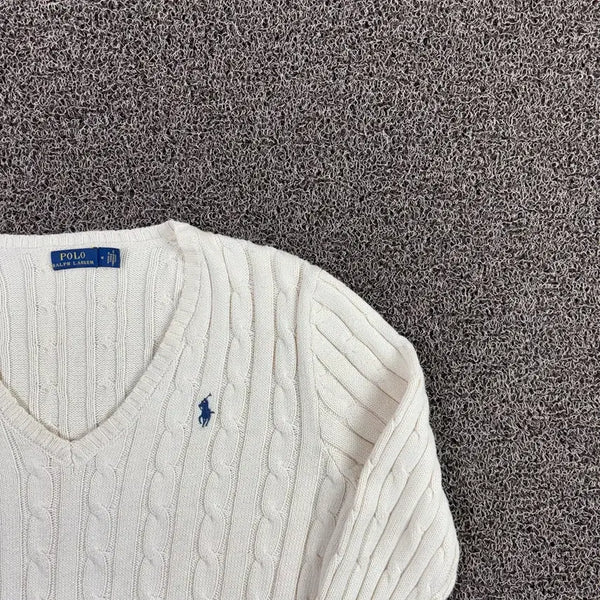 [BUNJANG] Polo Ralph Lauren Pony Cable Knit Sweater / 폴로 랄프로렌 포니 케이블 니트