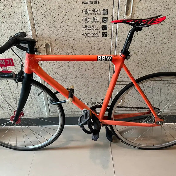 [BUNJANG] Pixie Orange Fixed Gear Bicycle / 픽시 오렌지색