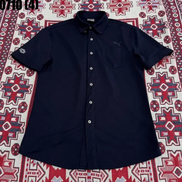 [BUNJANG] Puma Navy Short-Sleeve Shirt / 푸마 반팔 셔츠 네이비