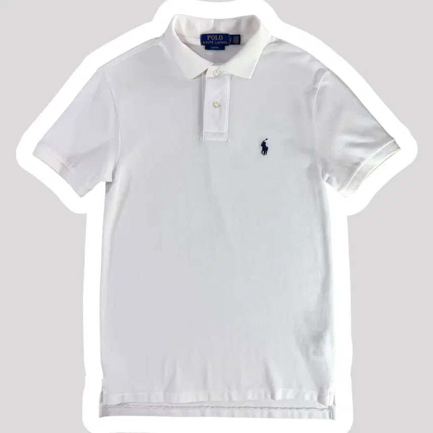 [BUNJANG] Polo Ralph Lauren White Short Sleeve Polo Shirt / 신형 폴로 랄프로렌 화이트 반팔카라티 (No.42)