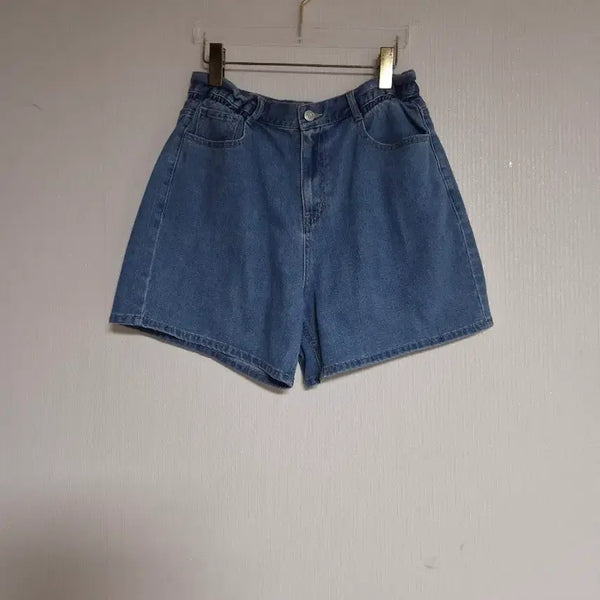 [BUNJANG] ELLE 2023 Denim Shorts with Back Elastic Waistband / ELLE엘르2023 데님 숏팬츠29~30뒷밴딩 스판
