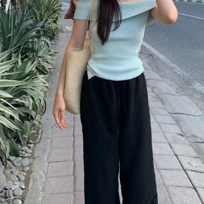 [BUNJANG] Lazy Society Summer Linen Pants / 레이지샵 썸머린넨팬츠