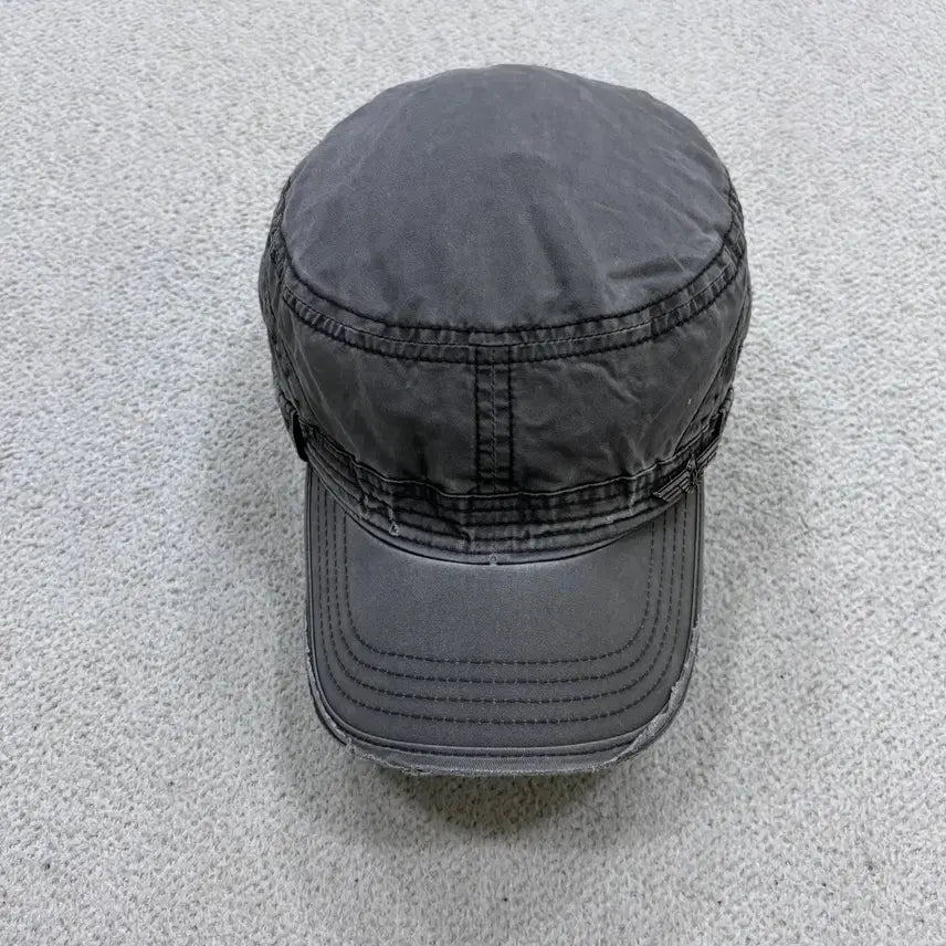 [BUNJANG] Vintage Washed Charcoal Military Cap / F 빈티지 워싱 차콜 군모 볼캡 0701E