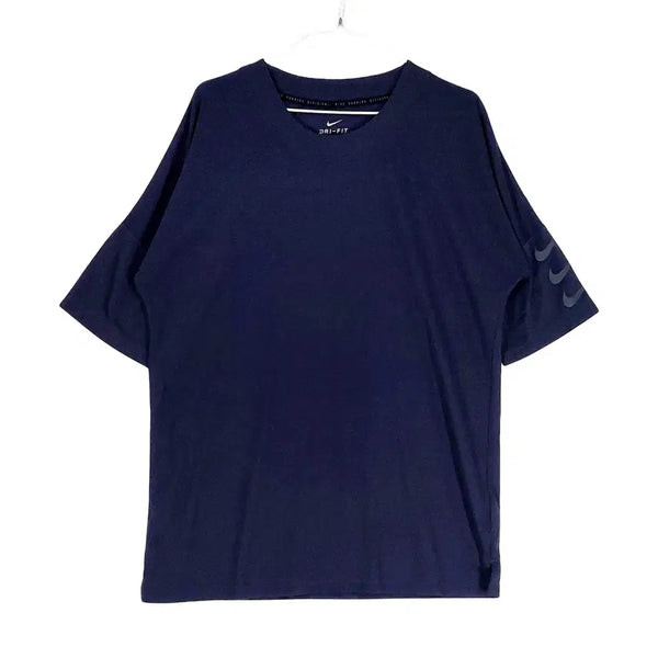 [BUNJANG] Nike Men's Dark Navy Sporty Oversized Short Sleeve T-Shirt 105 / 나이키 남성 스포티한 오버핏 반팔티 105 다크네이비 00643