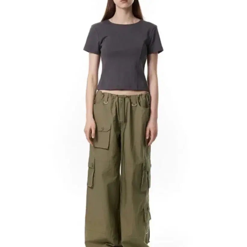 [BUNJANG] Seric Button Pocket Cargo Pants / 세릭 버튼 포켓 카고 팬츠