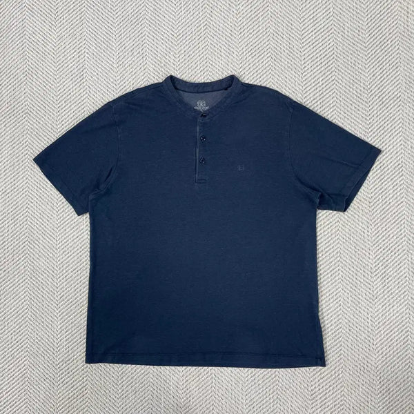 [BUNJANG] Kolon Button-Up Short-Sleeve T-Shirt / 코오롱 버튼업 반팔 티셔츠