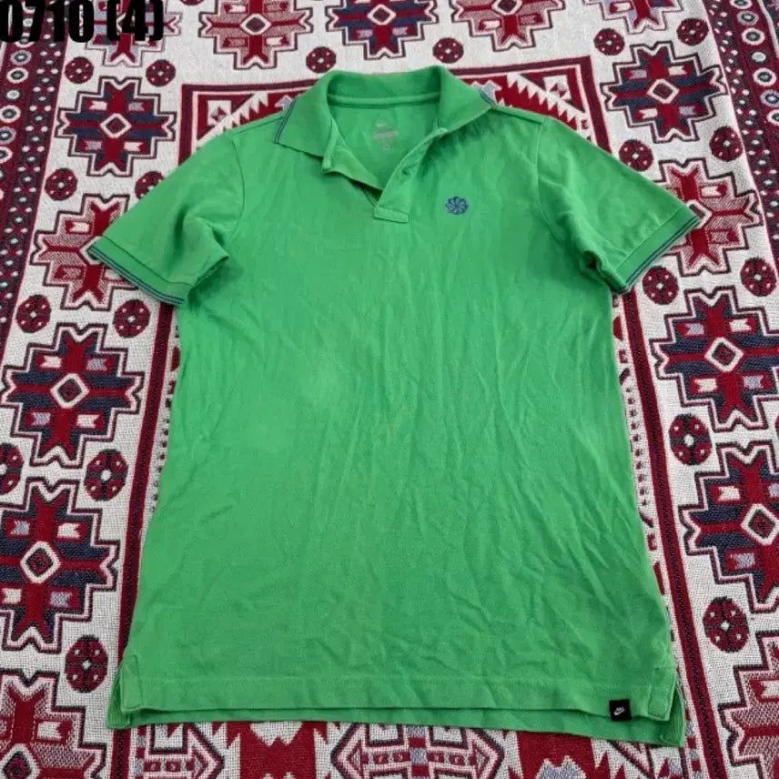 [BUNJANG] Nike Dri-FIT Green Short Sleeve Polo Shirt / 나이키 드라이핏 그린 반팔 카라티