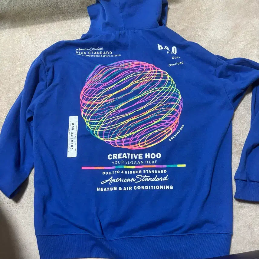 [BUNJANG] Creativehoo Oversized Hoodie / 오버핏 후드티(크레이티브후)