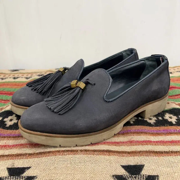 [BUNJANG] Tommy Hilfiger Tassel Loafers Women's Shoes Size 37 / 타미힐피거 테슬 로퍼 여자구두 37 X02151