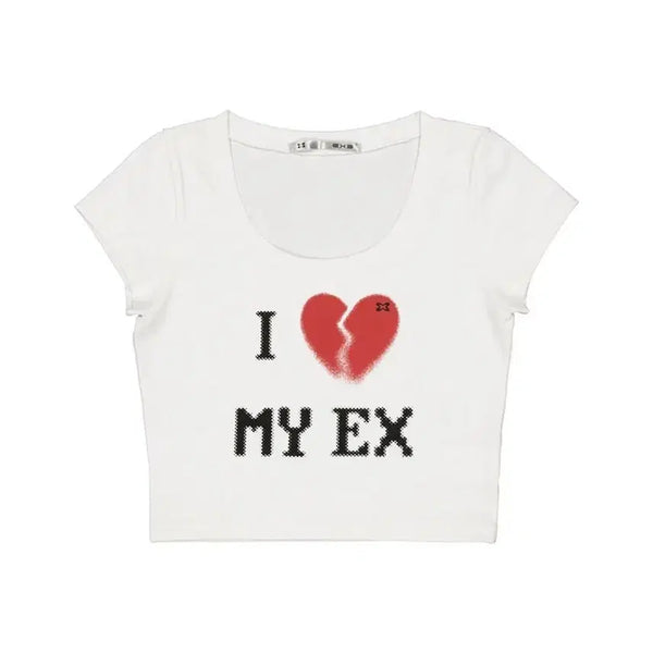 [BUNJANG] Setupexe Hate My Ex Top T-Shirt / 셋업이엑스이 setupexe hate my ex top 반팔티