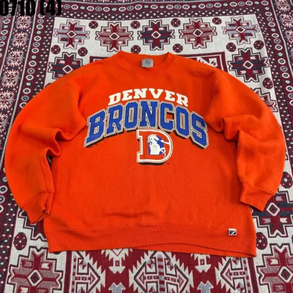 [BUNJANG] Denver Broncos Sweatshirt Orange / 덴버 브롱코스 맨투맨 오렌지