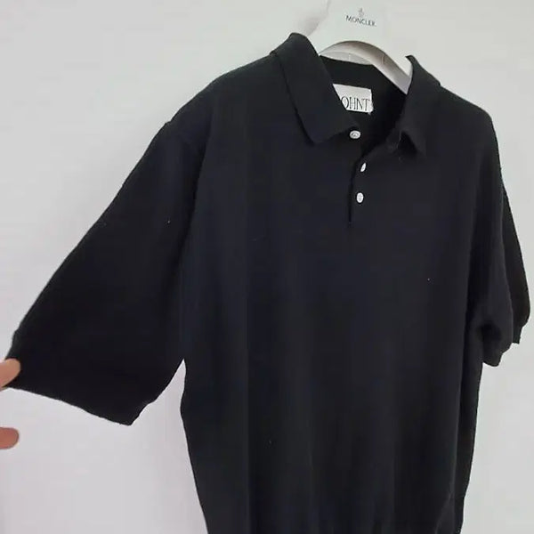 [BUNJANG] LOHET Short Sleeve Knit Black Size 105 / LOHET 포인트 반팔 니트 블랙 105사이즈