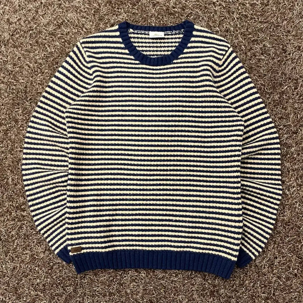 [BUNJANG] Lacoste Striped Knit Sweater / 100 라코스테 스트라이프 니트