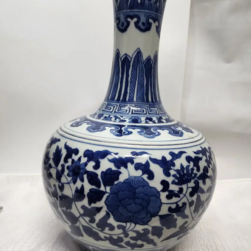 [BUNJANG] Chinese Blue and White Porcelain Large Vase / 청화백자 중국도자기 화병