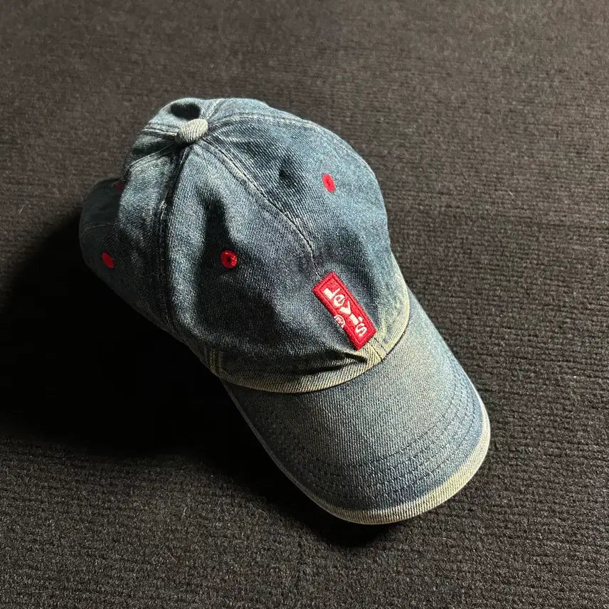 [BUNJANG] Levi's Vintage Red Tab Washed Denim Ball Cap / 리바이스 빈티지 레드탭 워싱 데님 볼캡