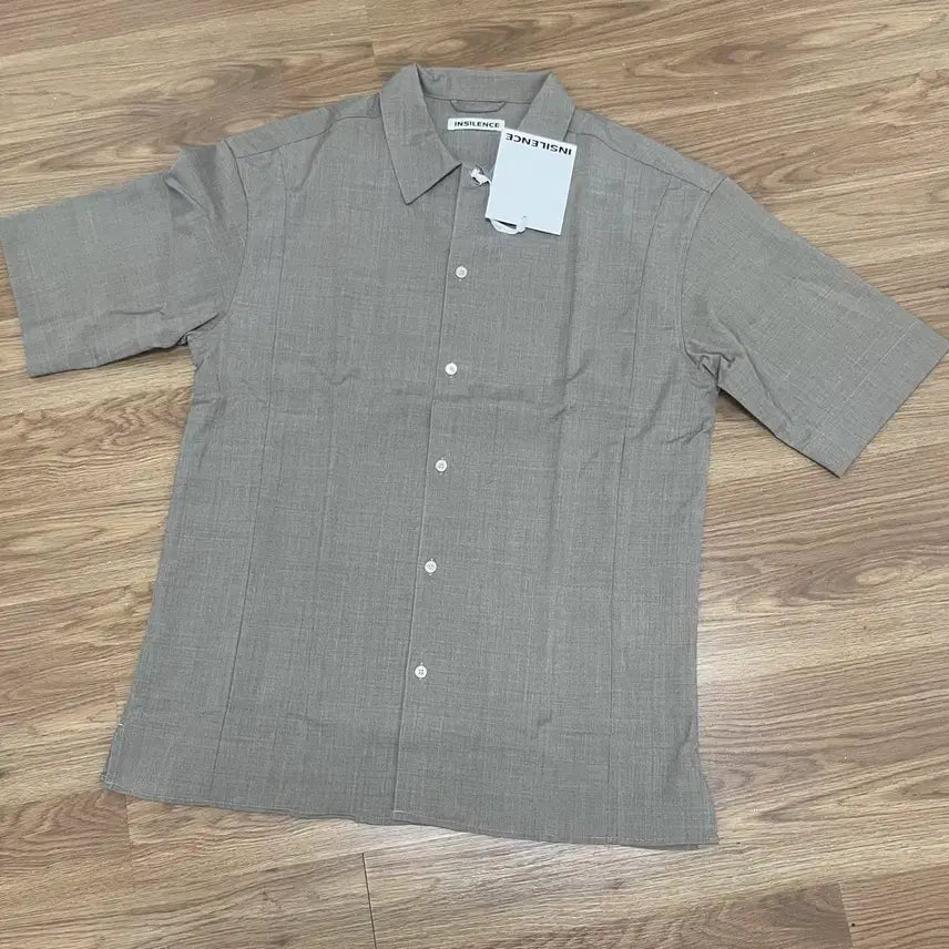 [BUNJANG] In Silence Light Wool Short Sleeve Shirt Sand Beige / 인사일런스 라이트 울 숏슬리브 셔츠 샌드 베이지