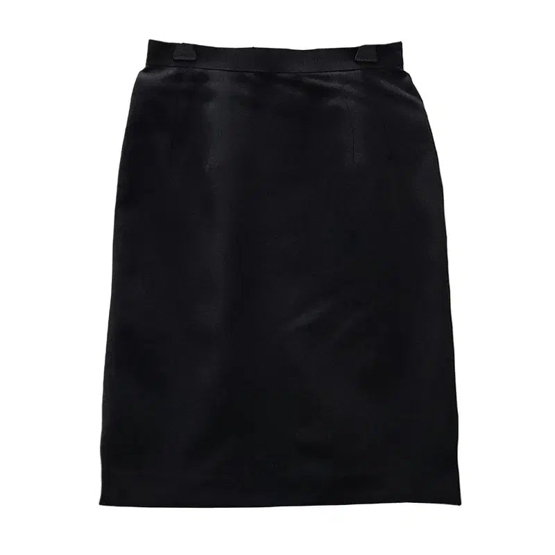 [BUNJANG] Vintage Minimalist Geek Chic Black Mini Skirt / 빈티지 미니멀 긱시크 블랙 미니 스커트