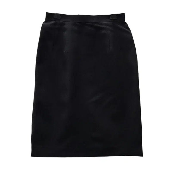 [BUNJANG] Vintage Minimalist Geek Chic Black Mini Skirt / 빈티지 미니멀 긱시크 블랙 미니 스커트
