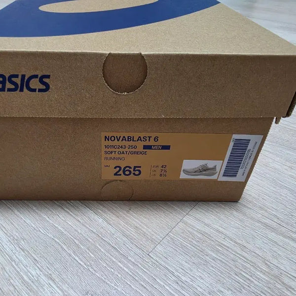 [BUNJANG] Asics Novablast 6 Running Shoes 265mm Soft Oat/Grayish / 아식스 노바블라스트 6 265mm 러닝화
