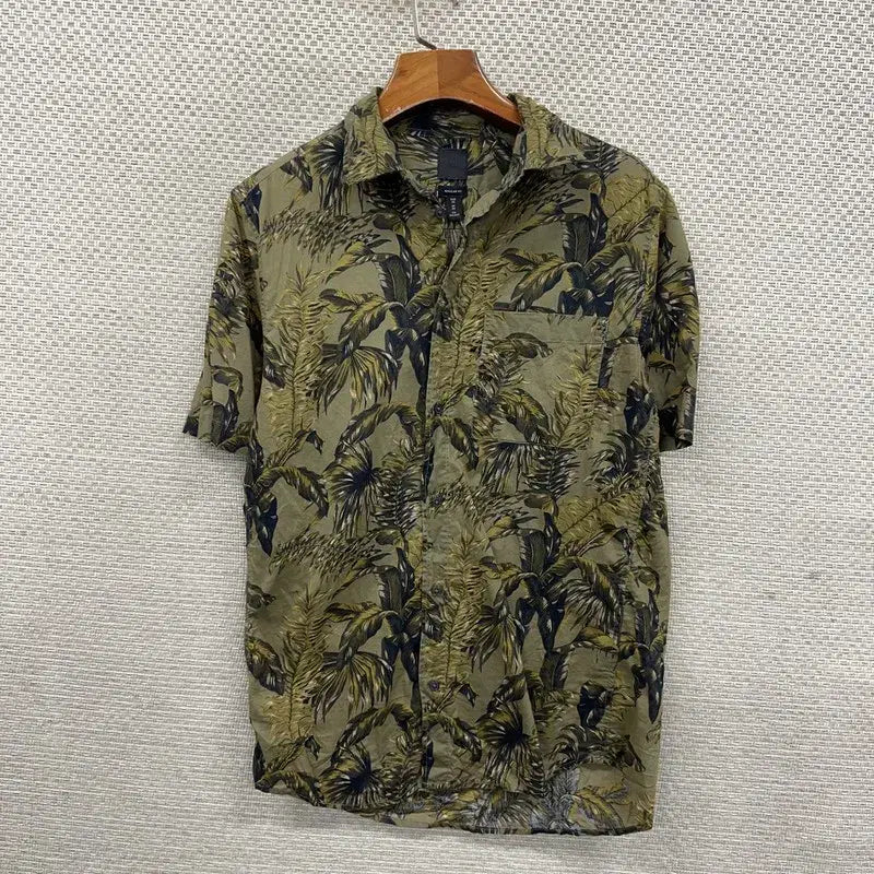 [BUNJANG] H&M Hawaiian Short Sleeve Shirt XS / 에이치앤엠 하와이안 반팔 셔츠 XS D08308