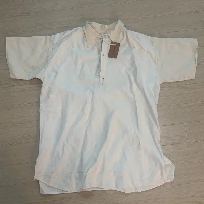 [BUNJANG] Via Plain Short Sleeve Shirt (New) / 비아플레인 반팔셔츠(새상품)