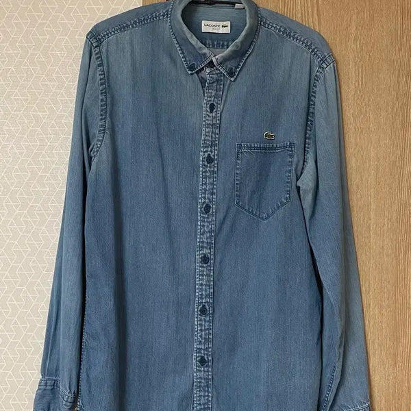 [BUNJANG] Lacoste Authentic Denim Shirt Blue Denim 40 (100) / 정품 라코스테 청남방 셔츠 40사이즈 100