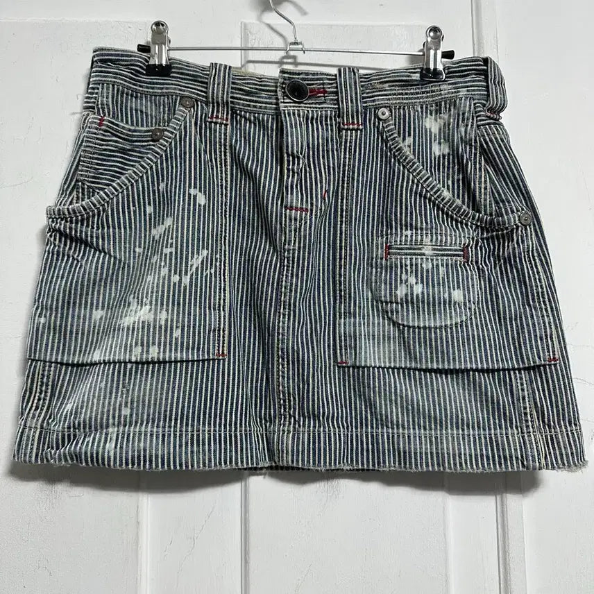 [BUNJANG] BARTACK Hickory Cinch Back Skirt / 바택 BARTACK 히코리 신치백 스커트