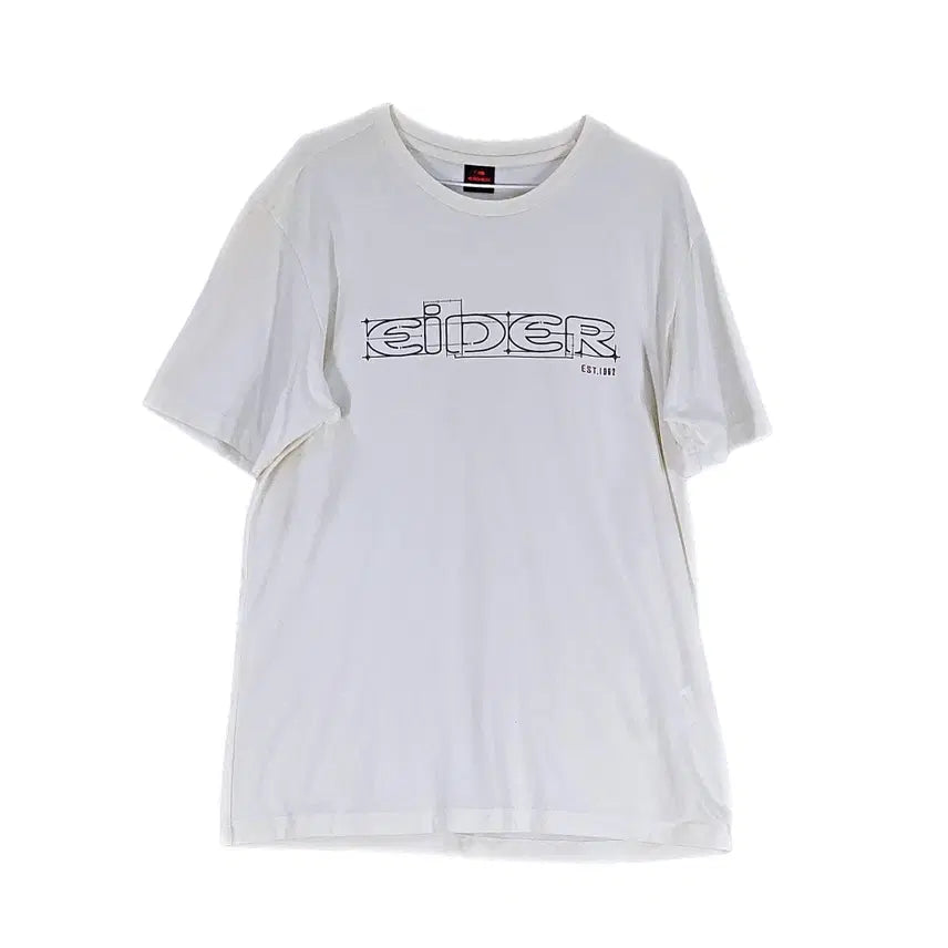 [BUNJANG] Eider Men's Gorpcore Cotton Blend T-Shirt - Ivory (105) / 아이더 남성 고프코어 반팔티 105 상태좋음 아이보리 00644